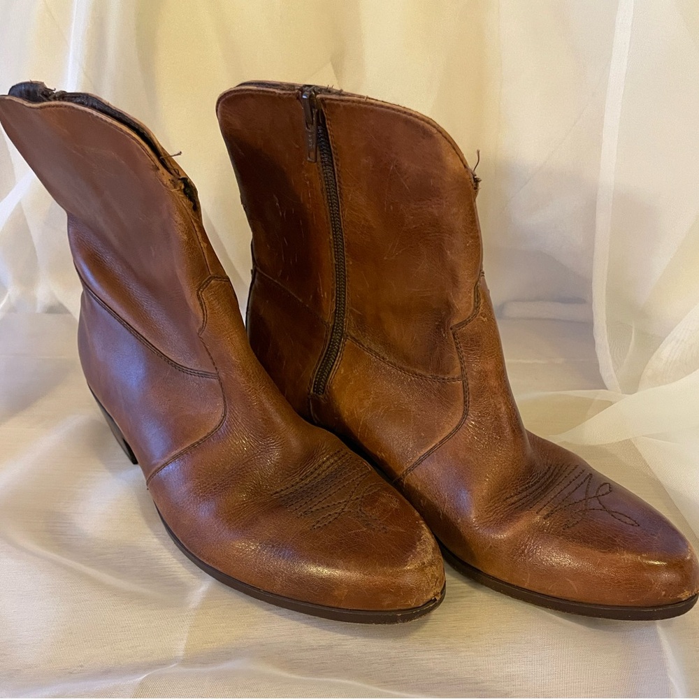 *RARE* Vintage Florsheim size 8 3E extra wide Duke western dress boots